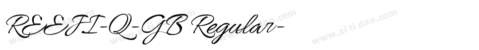 REEJI-Q-GB Regular字体转换